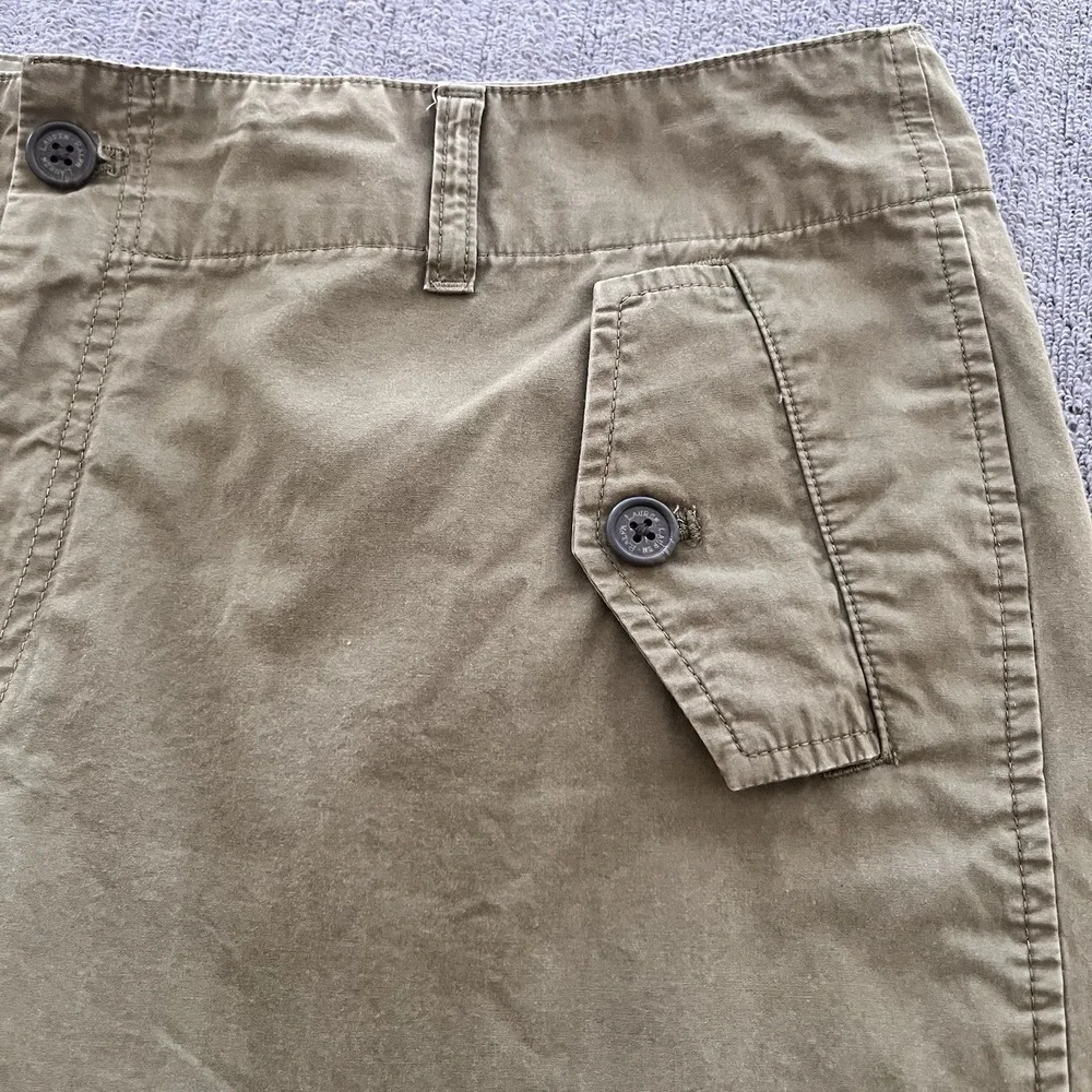 Lauren Ralph Lauren Shorts Womens 14 Olive Green Cotton Cargo Utility‎ Bermuda